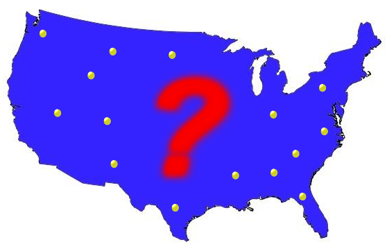 Locate the city - US edition - Quiz about Geography - MakeQuestions challenge image