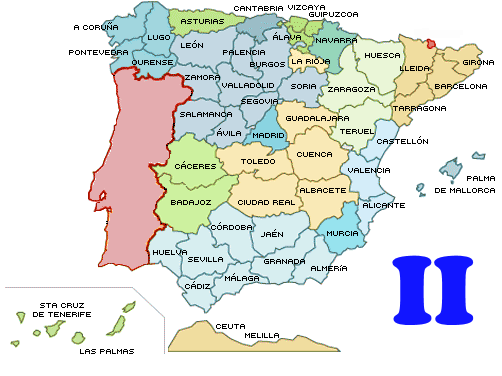 Pueblos y provincias de España II - Imagen de desafío de MakeQuestions